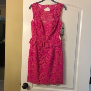 NWT Lilly Pulitzer pink lace dress 4